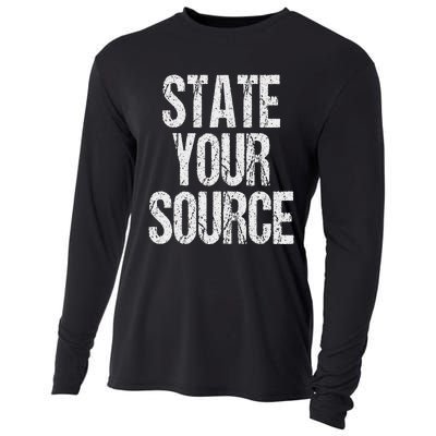 Funny State Your Source Cooling Performance Long Sleeve Crew