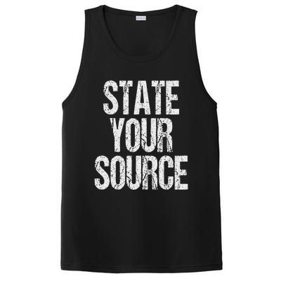 Funny State Your Source PosiCharge Competitor Tank