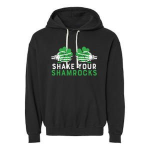 Funny Shake Your Shamrocks Garment-Dyed Fleece Hoodie