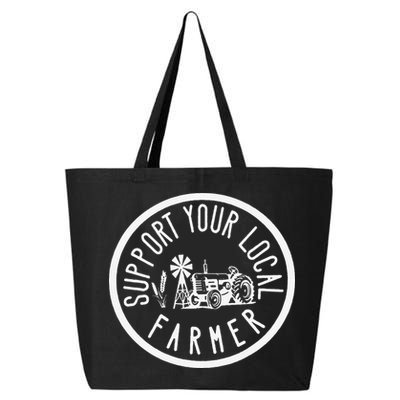 Funny Support Your Local Farmers Market Agriculture 25L Jumbo Tote