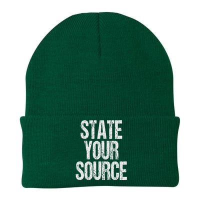 Funny State Your Source Knit Cap Winter Beanie