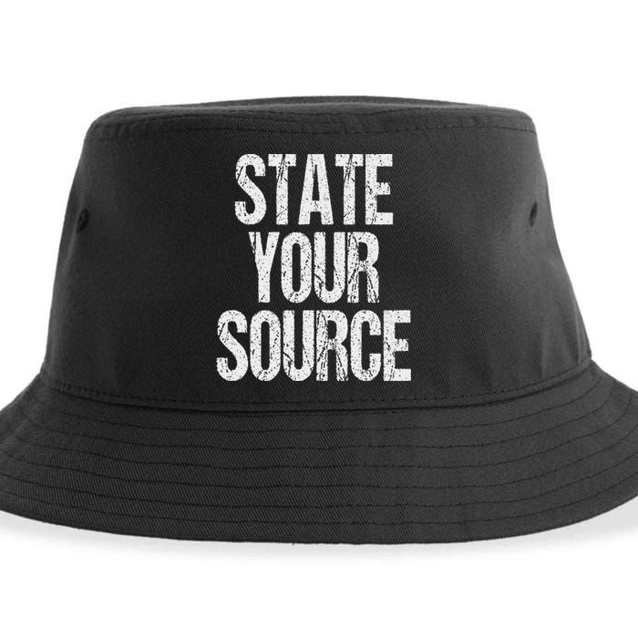 Funny State Your Source Sustainable Bucket Hat