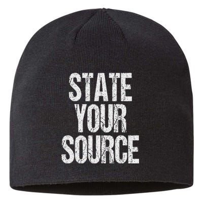 Funny State Your Source Sustainable Beanie