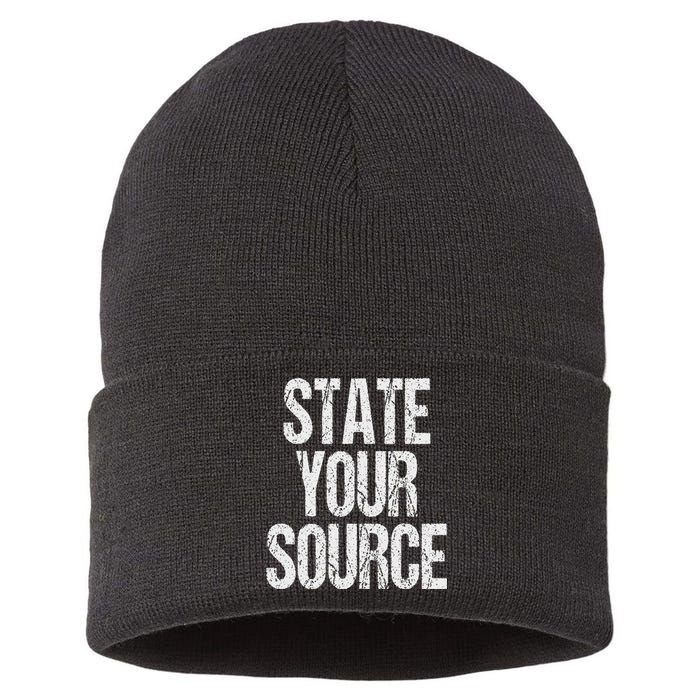 Funny State Your Source Sustainable Knit Beanie