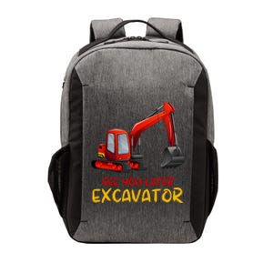 Funny See You Later Excavator Vector Backpack