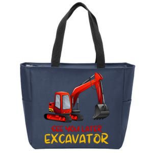 Funny See You Later Excavator Zip Tote Bag