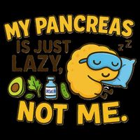 Funny Type 1 Diabetes My Pancreas Is Just Lazy Not Me Bucket Hat