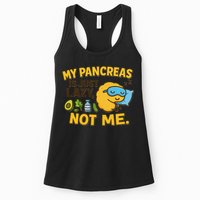 Funny Type 1 Diabetes My Pancreas Is Just Lazy Not Me Womens Tank Top