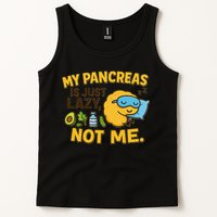 Funny Type 1 Diabetes My Pancreas Is Just Lazy Not Me Tank Top