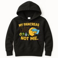 Funny Type 1 Diabetes My Pancreas Is Just Lazy Not Me Kids Hoodie