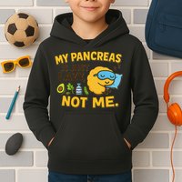 Funny Type 1 Diabetes My Pancreas Is Just Lazy Not Me Kids Hoodie