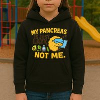 Funny Type 1 Diabetes My Pancreas Is Just Lazy Not Me Kids Hoodie