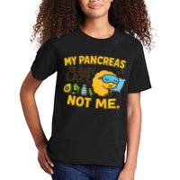 Funny Type 1 Diabetes My Pancreas Is Just Lazy Not Me Kids T-Shirt