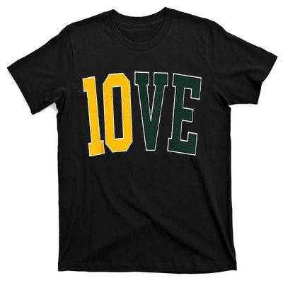 Feel The 10ve Jordan Quarterback Love American Football T-Shirt