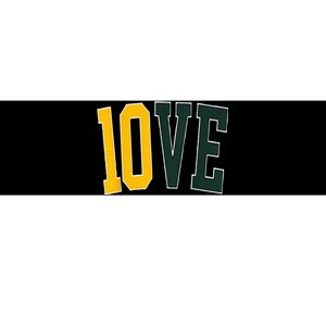 Feel The 10ve Jordan Quarterback Love American Football Bumper Sticker