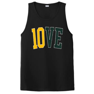 Feel The 10ve Jordan Quarterback Love American Football PosiCharge Competitor Tank