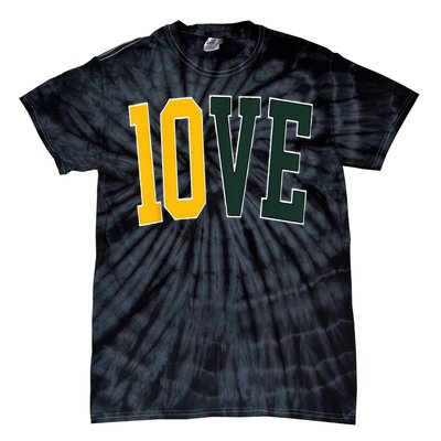 Feel The 10ve Jordan Quarterback Love American Football Tie-Dye T-Shirt