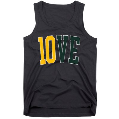 Feel The 10ve Jordan Quarterback Love American Football Tank Top