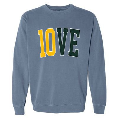 Feel The 10ve Jordan Quarterback Love American Football Garment-Dyed Sweatshirt