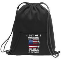 Funny Trump 1 Out Of 3 Kamala Harris Supporters Sweatshirt Cinch Pack Bag