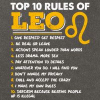 Funny Top 10 Rules Of Leo Leo Zodiac Birthday Leo Zodiac Cool Gift Cotton Canvas Backpack