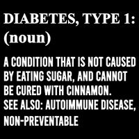 Funny Type 1 Diabetes Definition Diabetes Awareness Mug