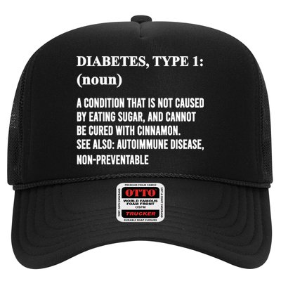 Funny Type 1 Diabetes Definition Diabetes Awareness Trucker Hat
