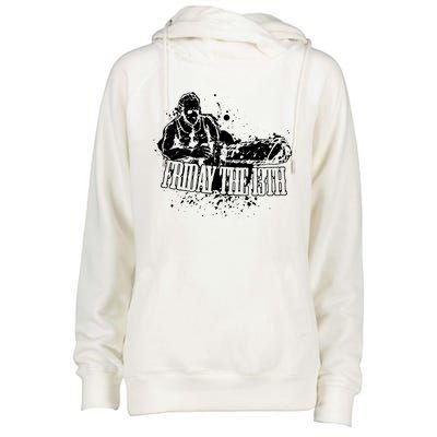 Friday The 13th Womens Funnel Neck Pullover Hood