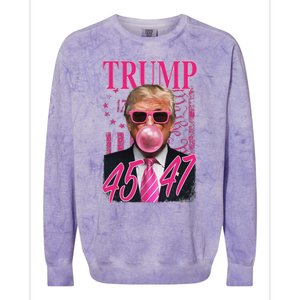 Funny Trump 1776 Flag Colorblast Crewneck Sweatshirt