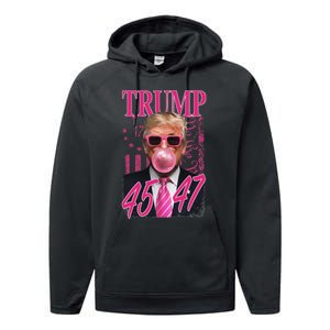 Funny Trump 1776 Flag Performance Fleece Hoodie