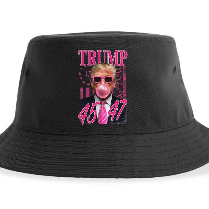 Funny Trump 1776 Flag Sustainable Bucket Hat