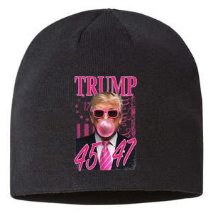 Funny Trump 1776 Flag Sustainable Beanie