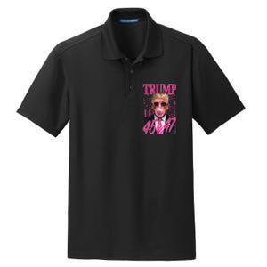 Funny Trump 1776 Flag Dry Zone Grid Polo