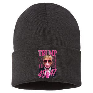 Funny Trump 1776 Flag Sustainable Knit Beanie