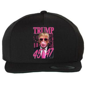 Funny Trump 1776 Flag Wool Snapback Cap