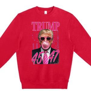 Funny Trump 1776 Flag Premium Crewneck Sweatshirt