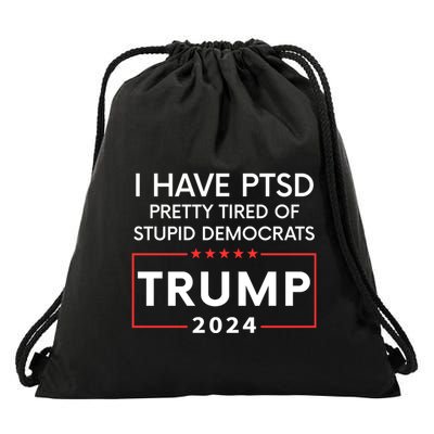 Funny Trump 2024 The Return Make Liberals Cry Again Election Drawstring Bag