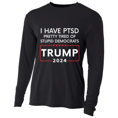 Funny Trump 2024 The Return Make Liberals Cry Again Election Cooling Performance Long Sleeve Crew