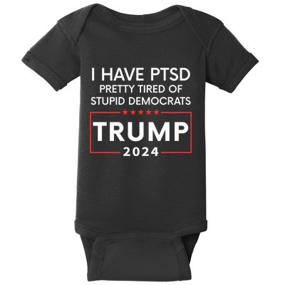 Funny Trump 2024 The Return Make Liberals Cry Again Election Baby Bodysuit