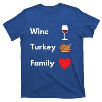 Funny Thanksgiving 2020 Wine Turkey Family Gift T-Shirt