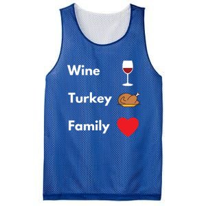 Funny Thanksgiving 2020 Wine Turkey Family Gift Mesh Reversible Basketball Jersey Tank