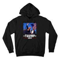 Fight Trump 2024 Election American Flag Donald Trump 2024 Hoodie