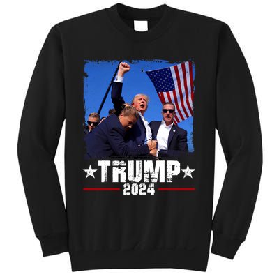 Fight Trump 2024 Election American Flag Donald Trump 2024 Sweatshirt