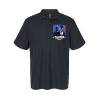 Fight Trump 2024 Election American Flag Donald Trump 2024 Softstyle Adult Sport Polo