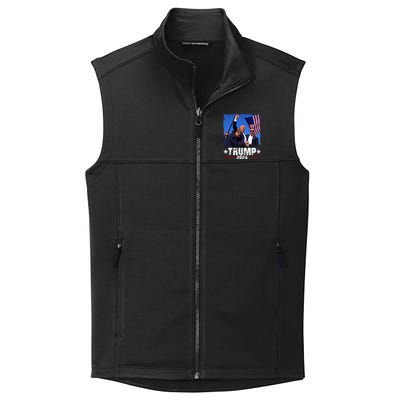 Fight Trump 2024 Election American Flag Donald Trump 2024 Collective Smooth Fleece Vest