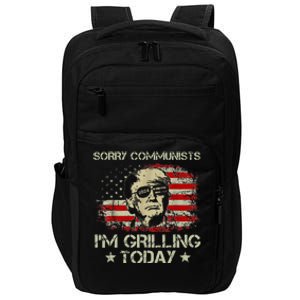 Funny Trump 2024 Communists IM Grilling Today Impact Tech Backpack