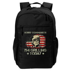 Funny Trump 2024 Communists IM Grilling Today Daily Commute Backpack