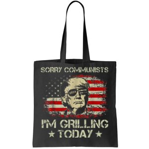 Funny Trump 2024 Communists IM Grilling Today Tote Bag