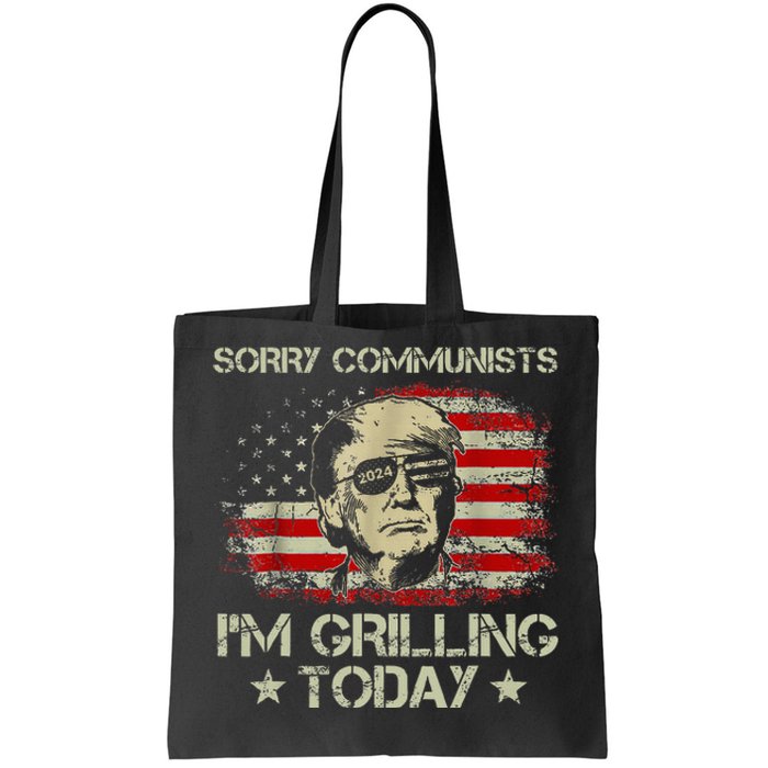 Funny Trump 2024 Communists IM Grilling Today Tote Bag