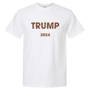 Funny Trump 2024 Mean Tweets Leopard Print Gift Cool Gift Garment-Dyed Heavyweight T-Shirt